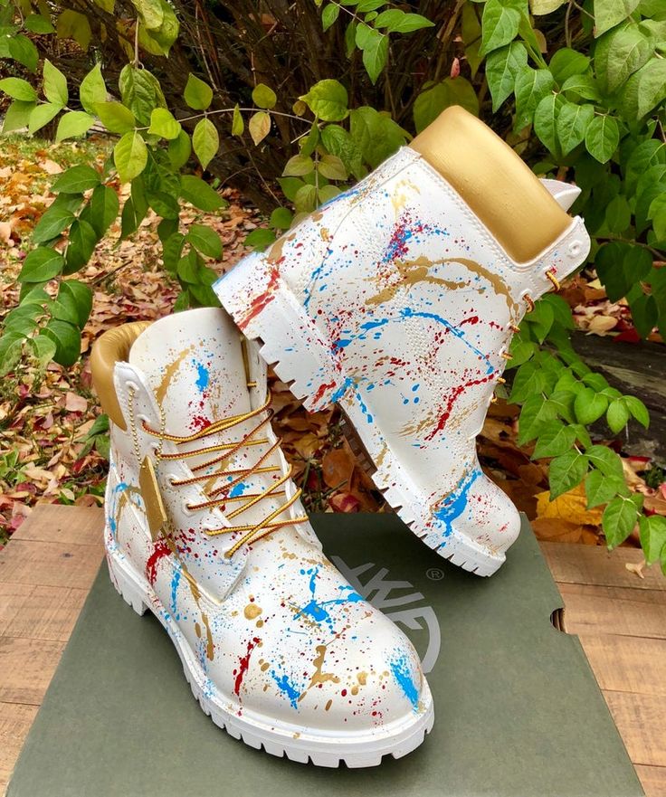 Art-Inspired Custom Timberland Footwear