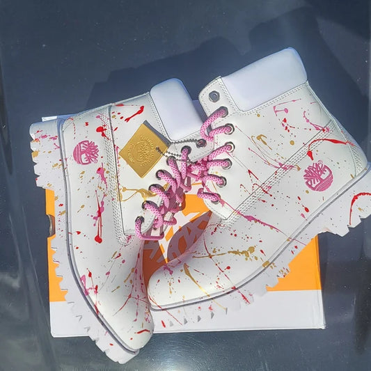 Art-Inspired Custom Timberland Footwear